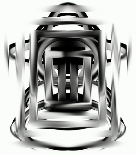 Abstract Black and White