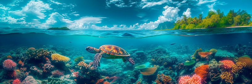 The Green Seaturtle by Harry Hadders Design