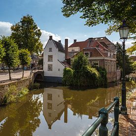 Amersfoort, zicht vanaf de Langegracht op Havik 1 van Martin Stevens