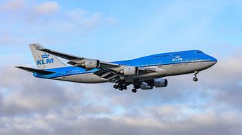 Landung der KLM Boeing 747-400M City of Orlando.