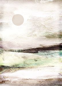 die Landschaft und der Mond