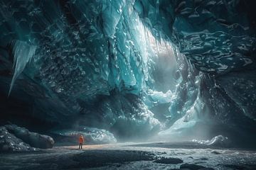 Geheime doorgangen in de gletsjer van fernlichtsicht