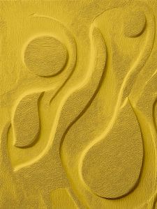 3D/Relief Art in der Flexa-Farbe des Jahres 2025. Wahre FreudeTM (3)