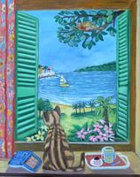 Looking out over the mediterranean.