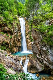 A view of the Tschaukofall waterfall in Austria by Andreas Völkel