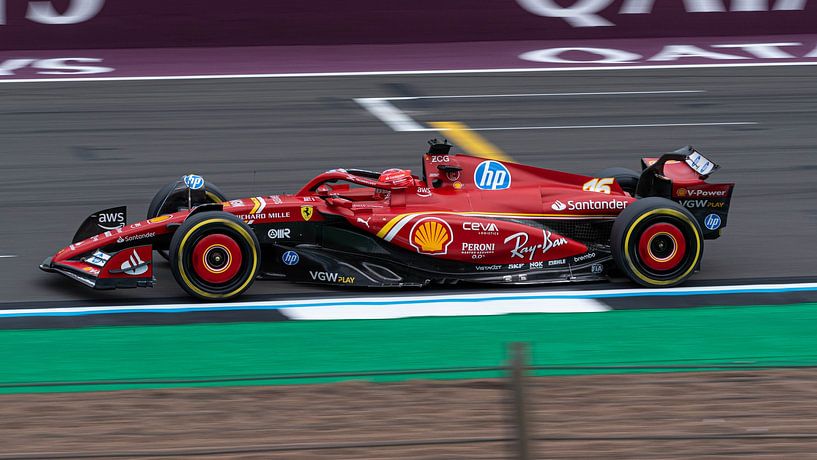Charles Leclerc Silverstone 2024 Départ/Arrivée par Joyce Gijsbers