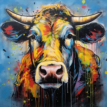Porträt Kuh von ARTEO Gemälde