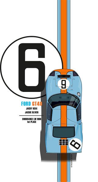 Ford GT40 Nr.6 van Theodor Decker