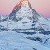Suisse, Matterhorn, épisode 14, coucher de soleil. sur Bfec.nl