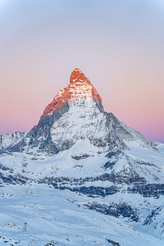 Suisse, Matterhorn, épisode 14, coucher de soleil.