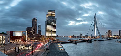 Lookout over the Erasmus Bridge and Wilhelminaplein