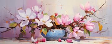 Malerei Magnolia's von Blikvanger Schilderijen