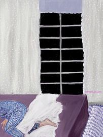 Ruhiger Schlaf am Fenster von Osheensgallery