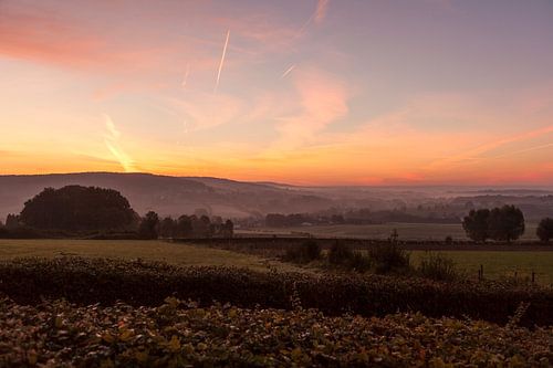 Zonsopkomst bij Epen in Zuid-Limburg