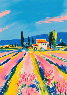 La cour des couleurs : la maison au pied de la colline fleurie sur Niklas Maximilian