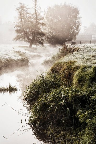 Branch of the river Geul at the water mill of Wijlre by Rob Boon
