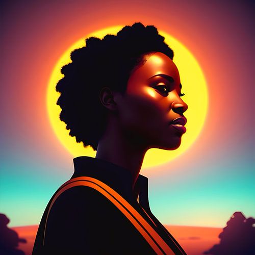 Verlicht door de zon