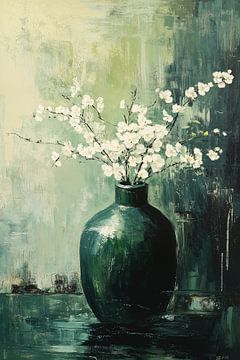 Vase with flowers artwork by Imperial Art House