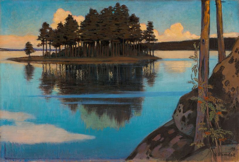 Zonsondergang, 1898, Väinö Blomstedt van Meesterlijcke Meesters