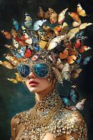 Butterfly woman