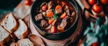 Hearty stew with fresh vegetables by Poster Art Shop