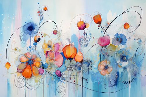 Ein Feld voller Blumen