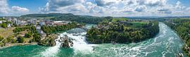 Rhine Falls waterfall in the river Rhine seen from above by Sjoerd van der Wal Photography