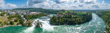 Rheinfall Wasserfall im Rhein von oben gesehen von Sjoerd van der Wal Fotografie