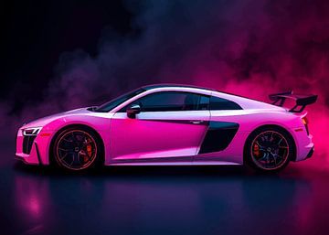 Audi R8 Neon Wit Rookvrij van MIROKKU