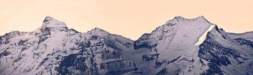 Wiesbachhorn and Hoher Tenn in panorama by Christa Kramer