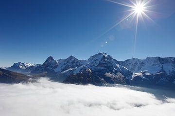 Eiger, Mönch and Jungfrau by Menno Boermans