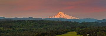 Panorama zonsopkomst Mount Hood, Oregon