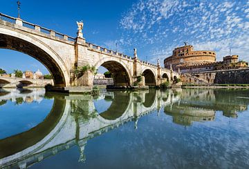 Pont et château Sant Angelo, Rome sur Michael Abid