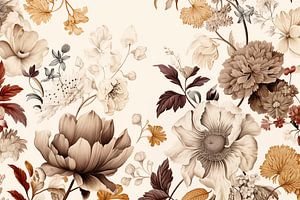 Motif floral vintage