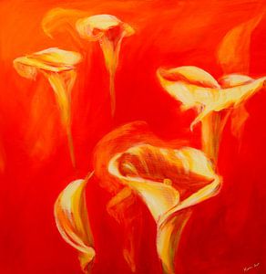 Abstrakt rot 4 - Calla