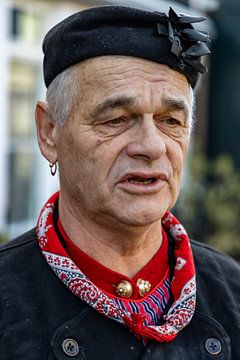 The Urk fisherman in costume by Hans de Waay