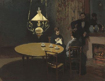 Interieur, na het diner, Claude Monet