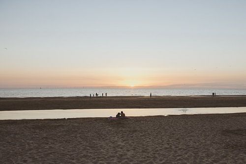 Zonsondergang bij Castricum aan Zee