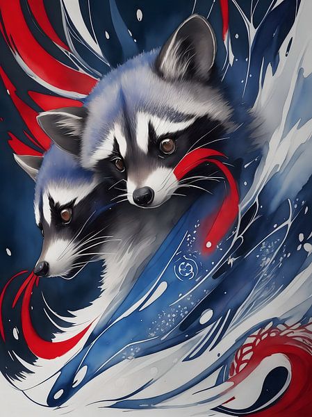 Der Waschbär - das niedliche Waldtier von DeVerviersBelgium