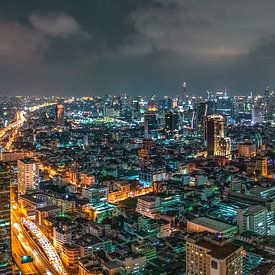 Groot panorama van Bangkok van FineArt Panorama Fotografie Hans Altenkirch
