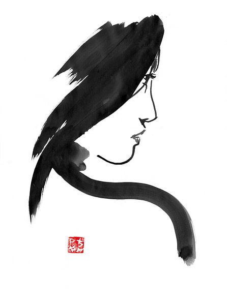 geisha-profiel van Péchane Sumie
