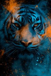 Tiger close-up by MNS Designs