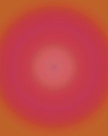 Retro jaren 70 neon kunst. Abstract kleurverloop in roze en oranje van Dina Dankers