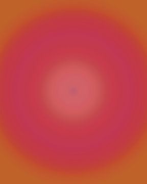 Retro jaren 70 neon kunst. Abstract kleurverloop in roze en oranje van Dina Dankers