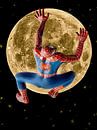 Spiderman auf dem Weg zum Mond von Christine Nöhmeier Miniaturansicht