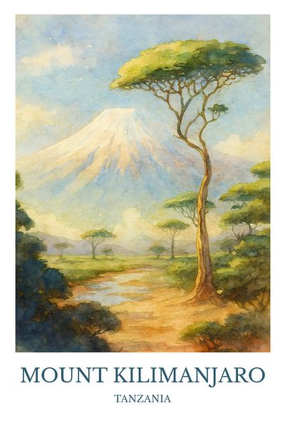 &quot;Majestätischer Kilimandscharo: Eine natürliche Pracht&quot; von Robert Swaine