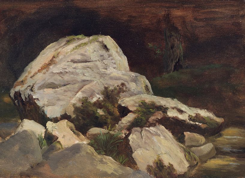 CHRISTIAN FRIEDRICH GILLE, Felsen im Rabenauer Grund, 1860 von Atelier Liesjes