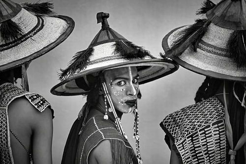 Niger. Sahara Desert. People of the Wodaabe tribe.