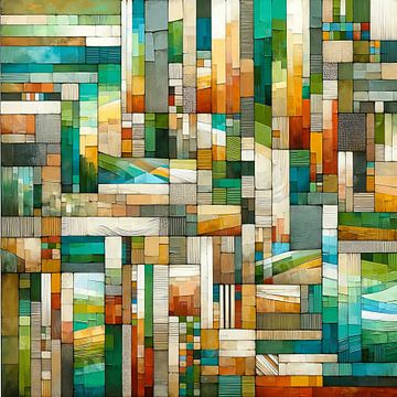 Abstraktes Mosaik, Thema die perfekte Balance von Lois Diallo