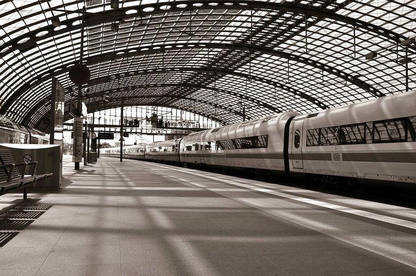 Platform at Berlin Central Station by Silva Wischeropp
